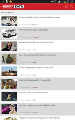 BeritaSatu android App screenshot 1